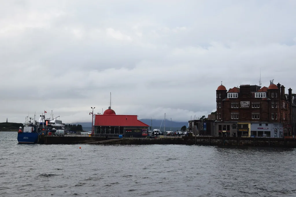 Oban's North Pier on the seafront.