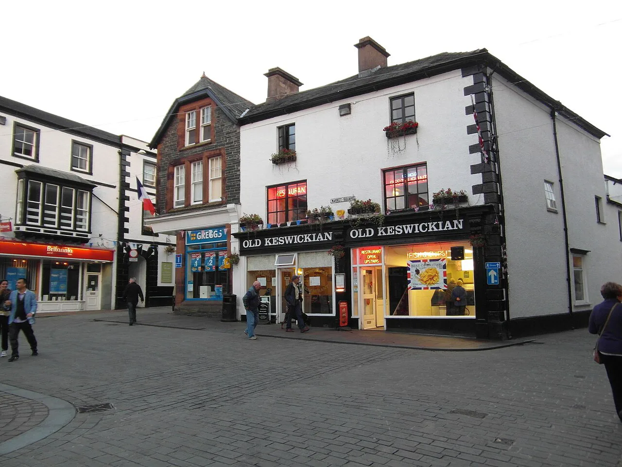 The Old Keswickian fish and chip shop in Keswick.