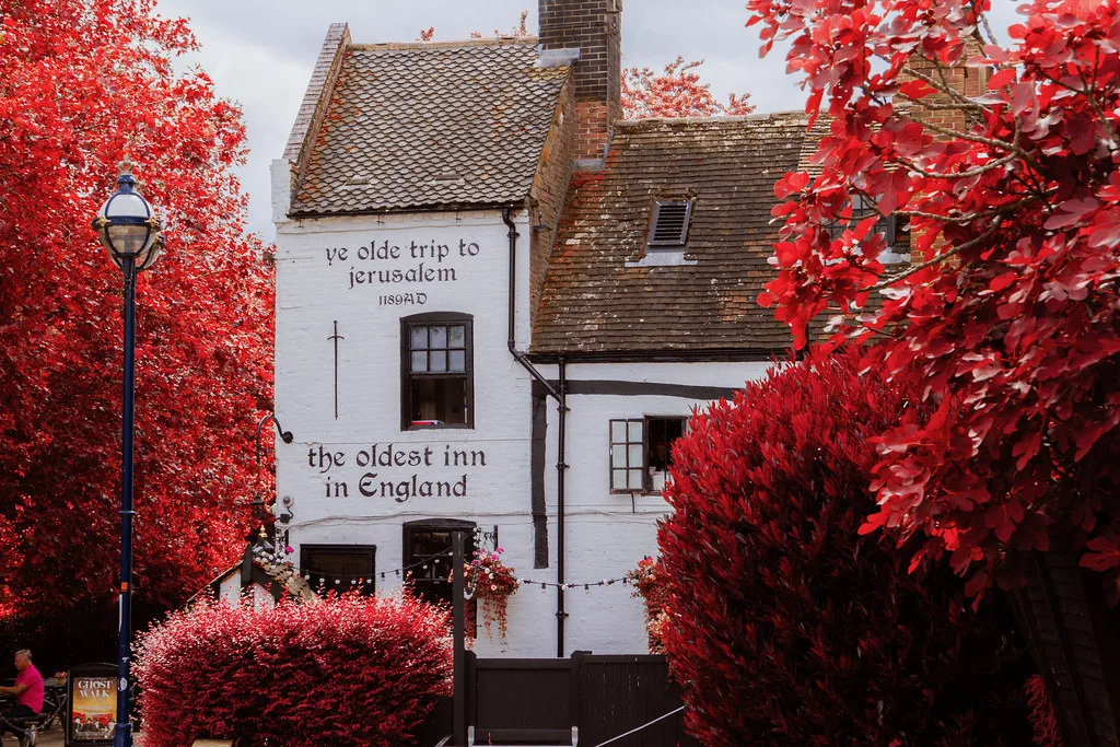 Ye Olde Trip to Jerusalem pub in Nottingham.