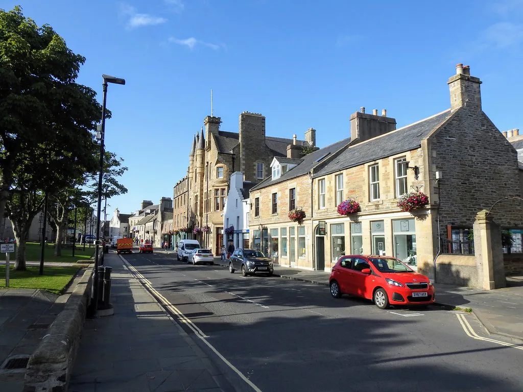 Houses along Broad Street, Kirkwall.