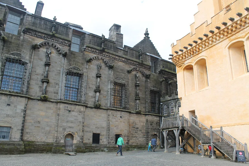 The royal palace inside Stirling Castle.