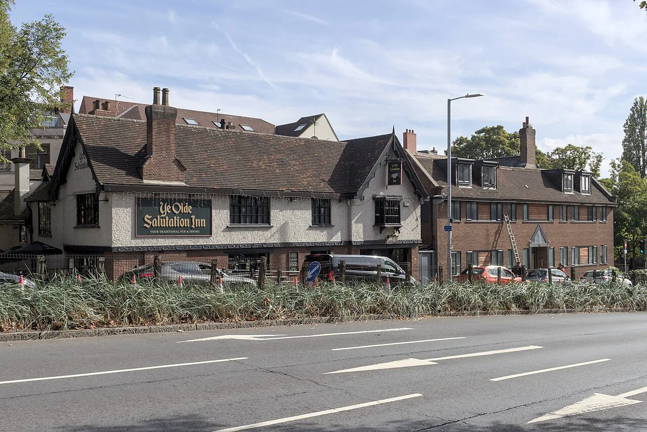 Ye Olde Salutation Inn on Maid Marian Way, Nottingham.
