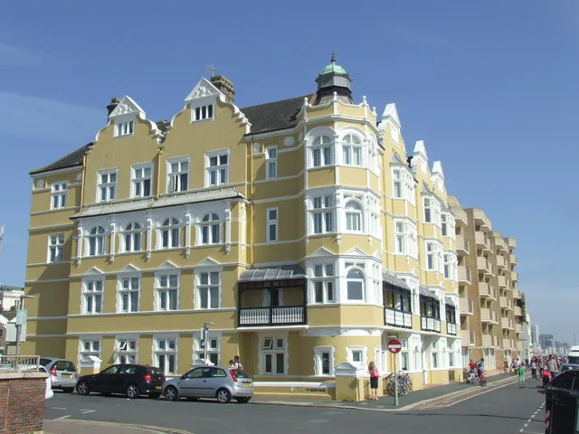 A seafront building on Hove seafront, Brighton and Hove.