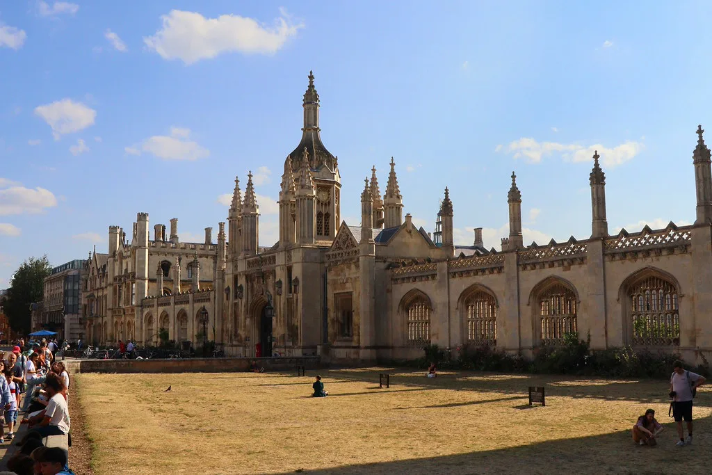King's College Chapel and the college front in Cambridge.