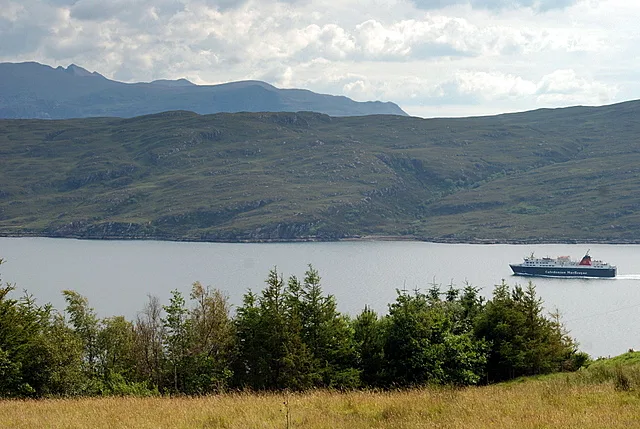 A ferry on Loch Broom near Ullapool.