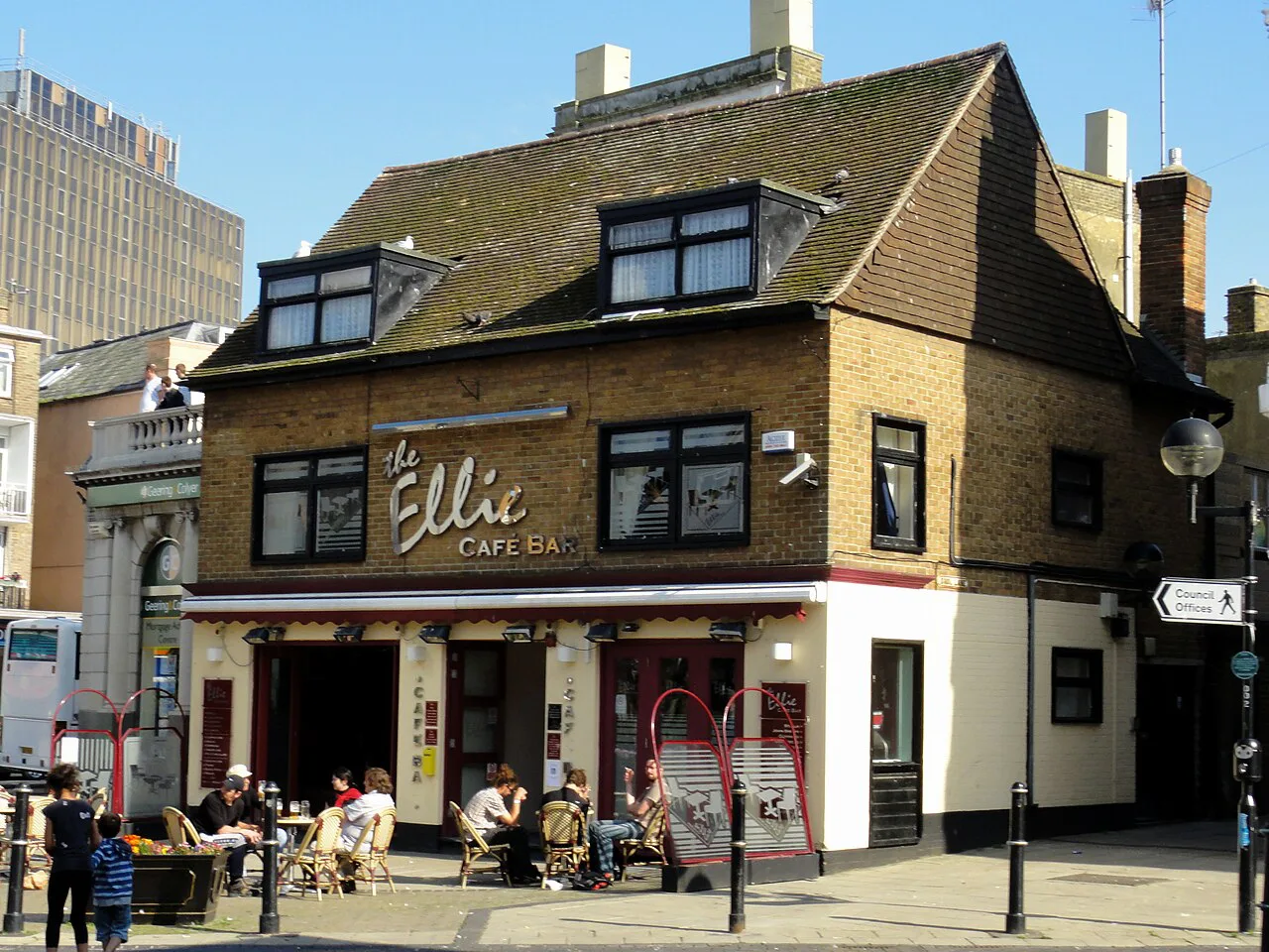 The Ellie cafe-bar on Market Square, Dover.