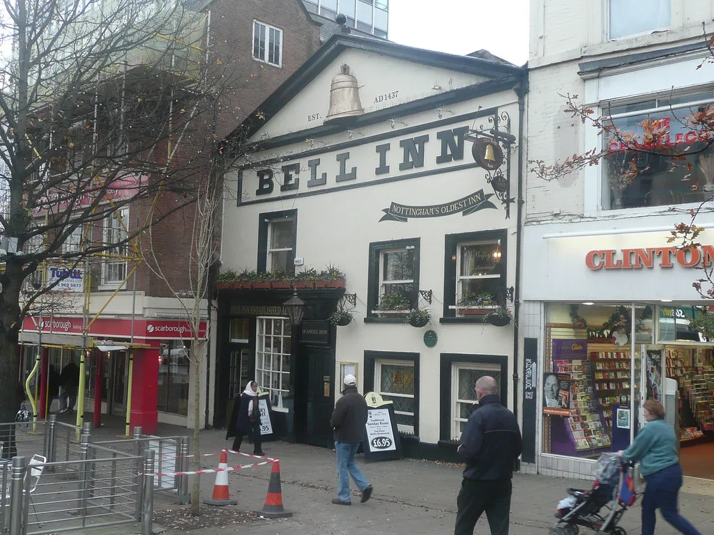 The Bell Inn on Angel Row, Nottingham.