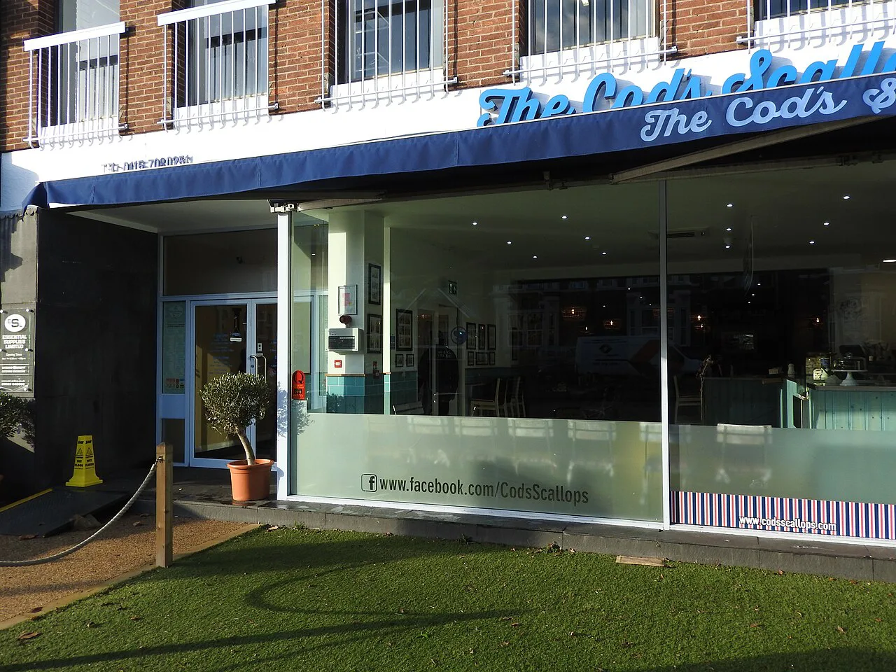 The Cod's Scallops fish and chip shop on Mansfield Road, Nottingham.