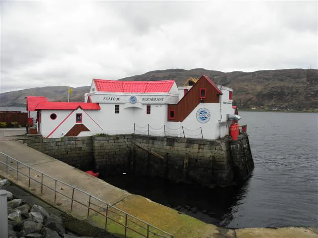 The Crannog restaurant on the pier at Fort William.