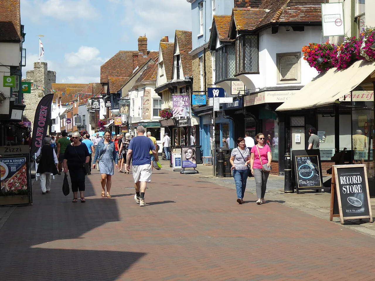High Street in Canterbury.