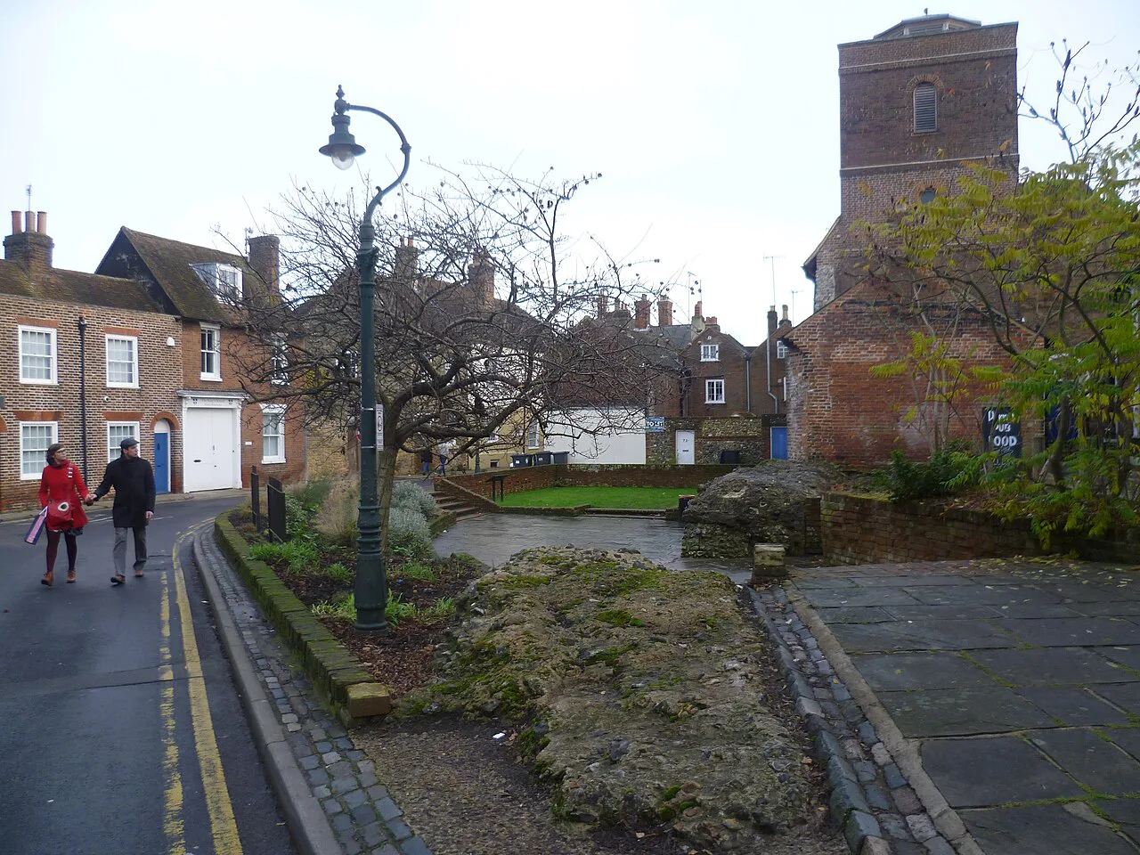 St Radigund's Garden and St Mary's Church tower, Canterbury.
