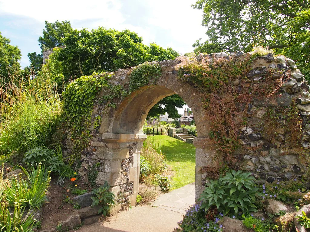 Stone arch in Westgate Gardens, Canterbury.