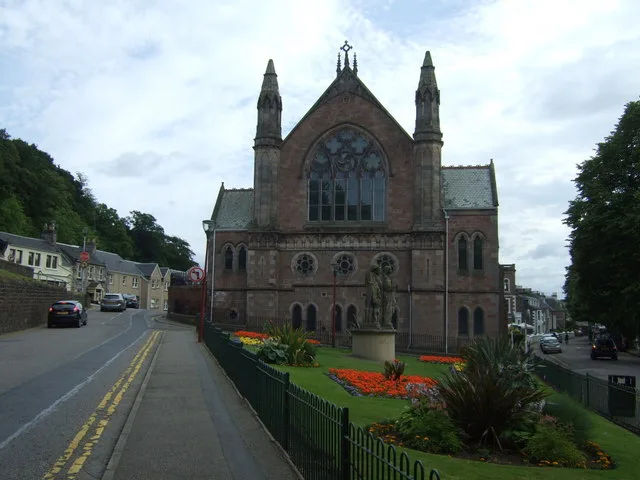 Ness Bank Church beside the River Ness, Inverness.