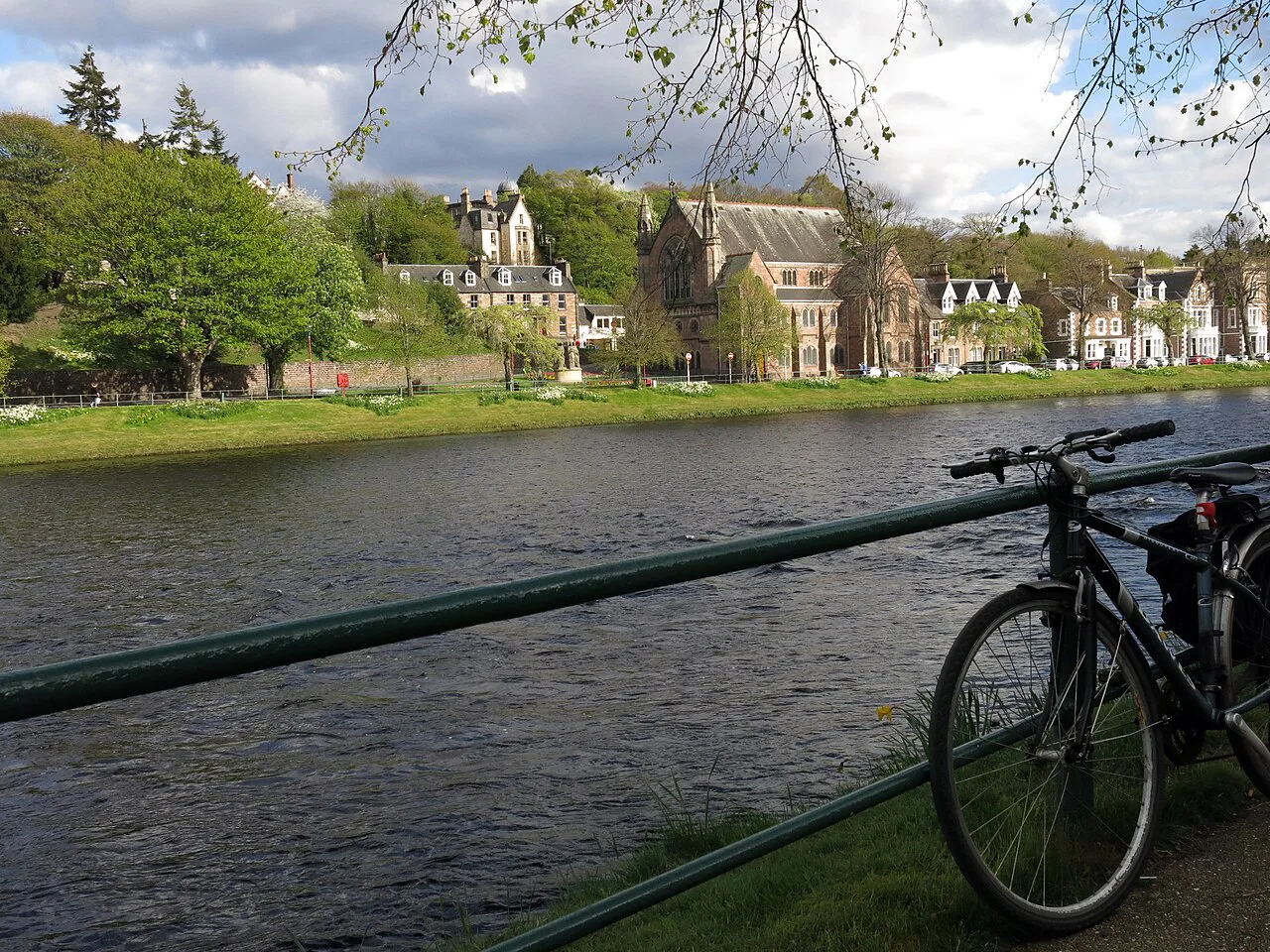 The River Ness from Ness Bank, Inverness.