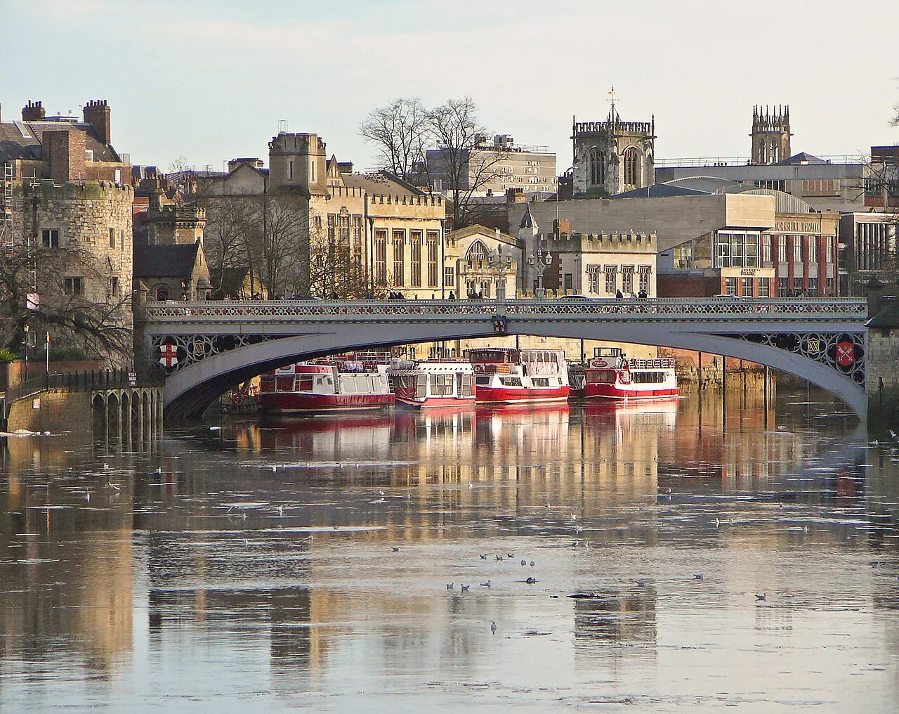 Lendal Bridge over the River Ouse in York.