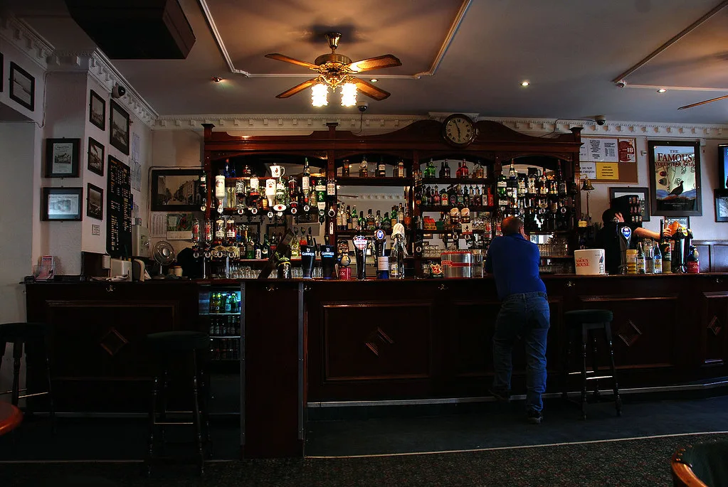 The bar at The Volunteer Arms in Fort William.