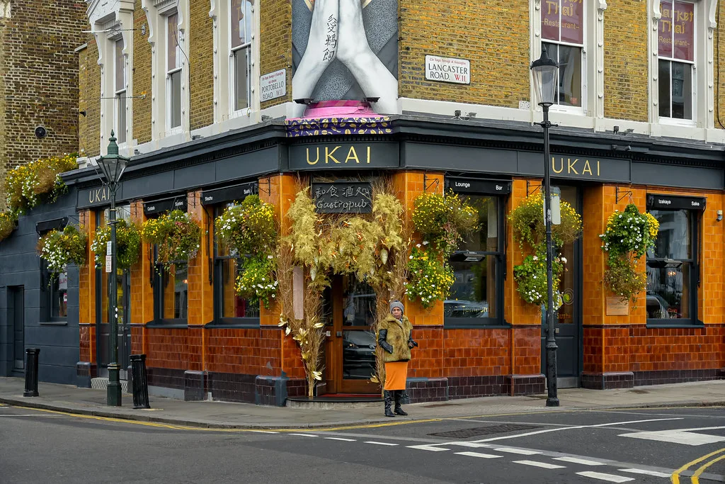 The UKAI gastropub on Portobello Road, London.