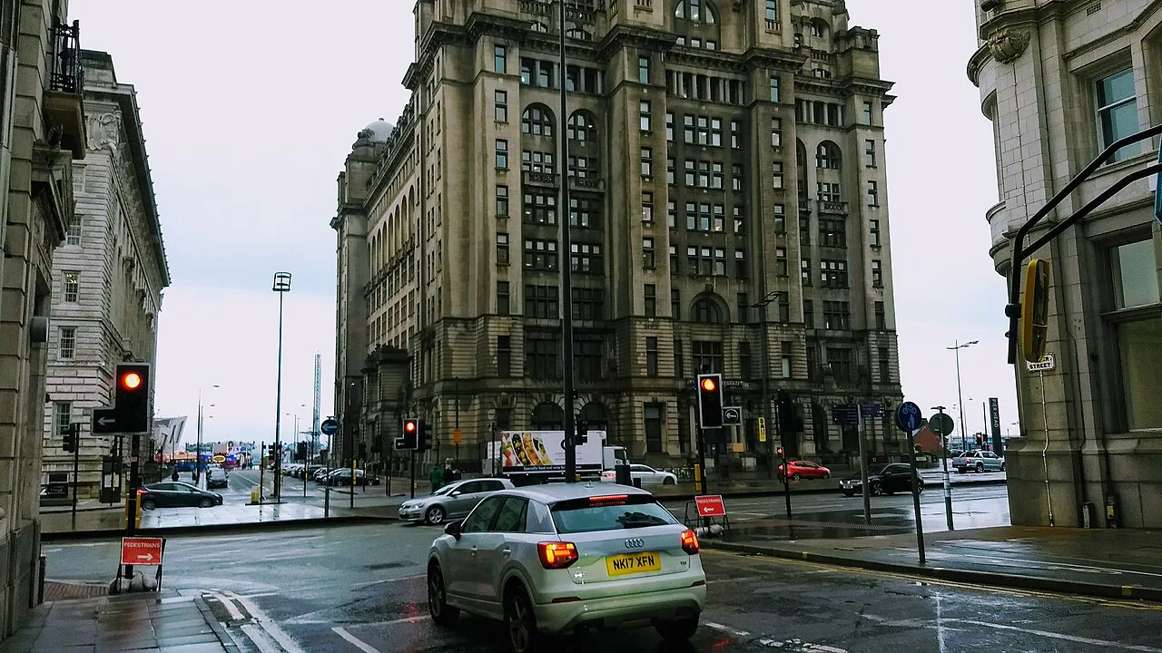 Water Street and the Liver Building, Liverpool.