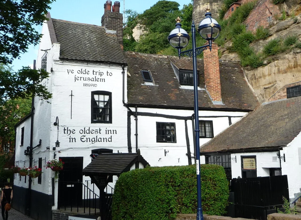 Ye Olde Trip to Jerusalem pub in Nottingham.