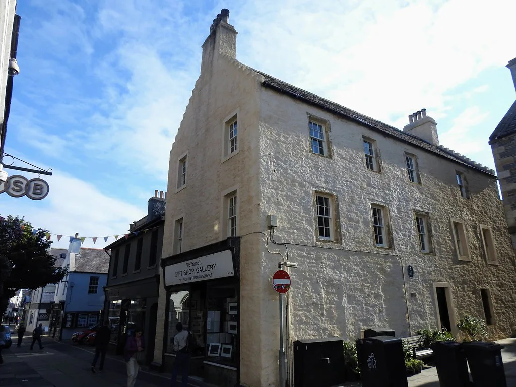 The Ridgeland, Kirkwall's former town hall and jail, on Albert Street.