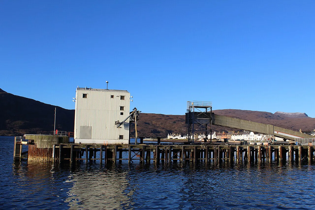 Ullapool Pier on Loch Broom.