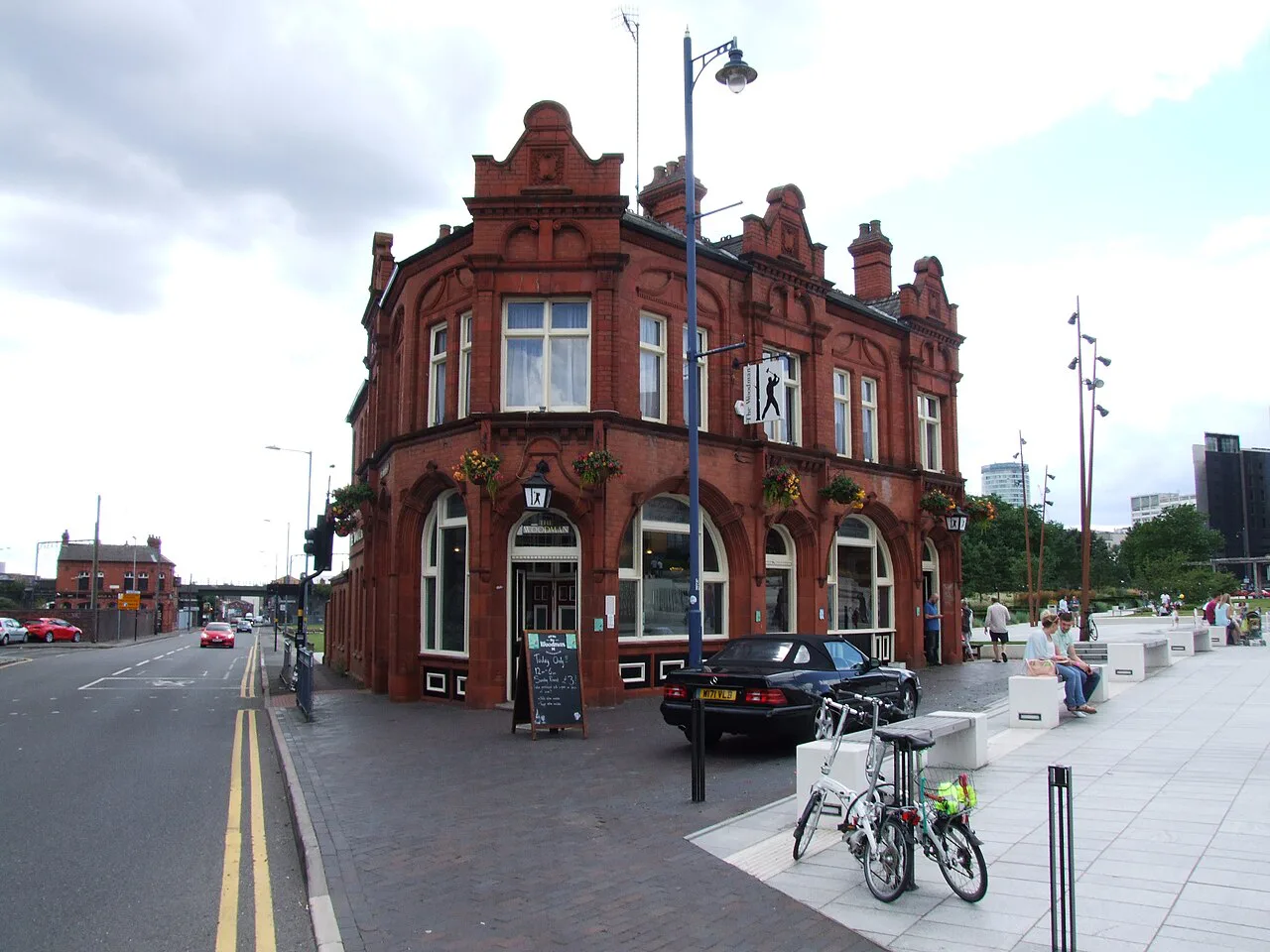 The red-brick Woodman pub in Digbeth, Birmingham.
