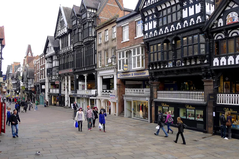 Eastgate Row on Eastgate Street, Chester.
