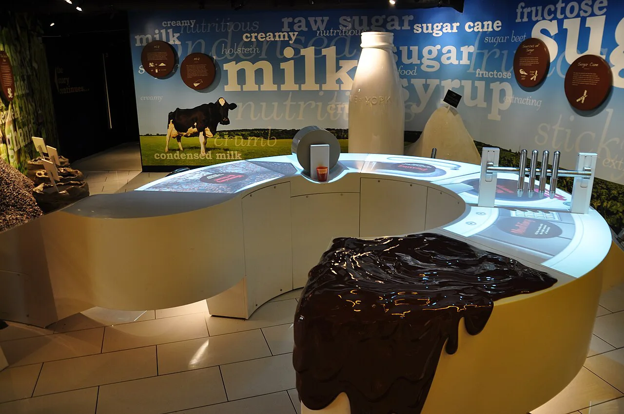An exhibit inside York's Chocolate Story in York.